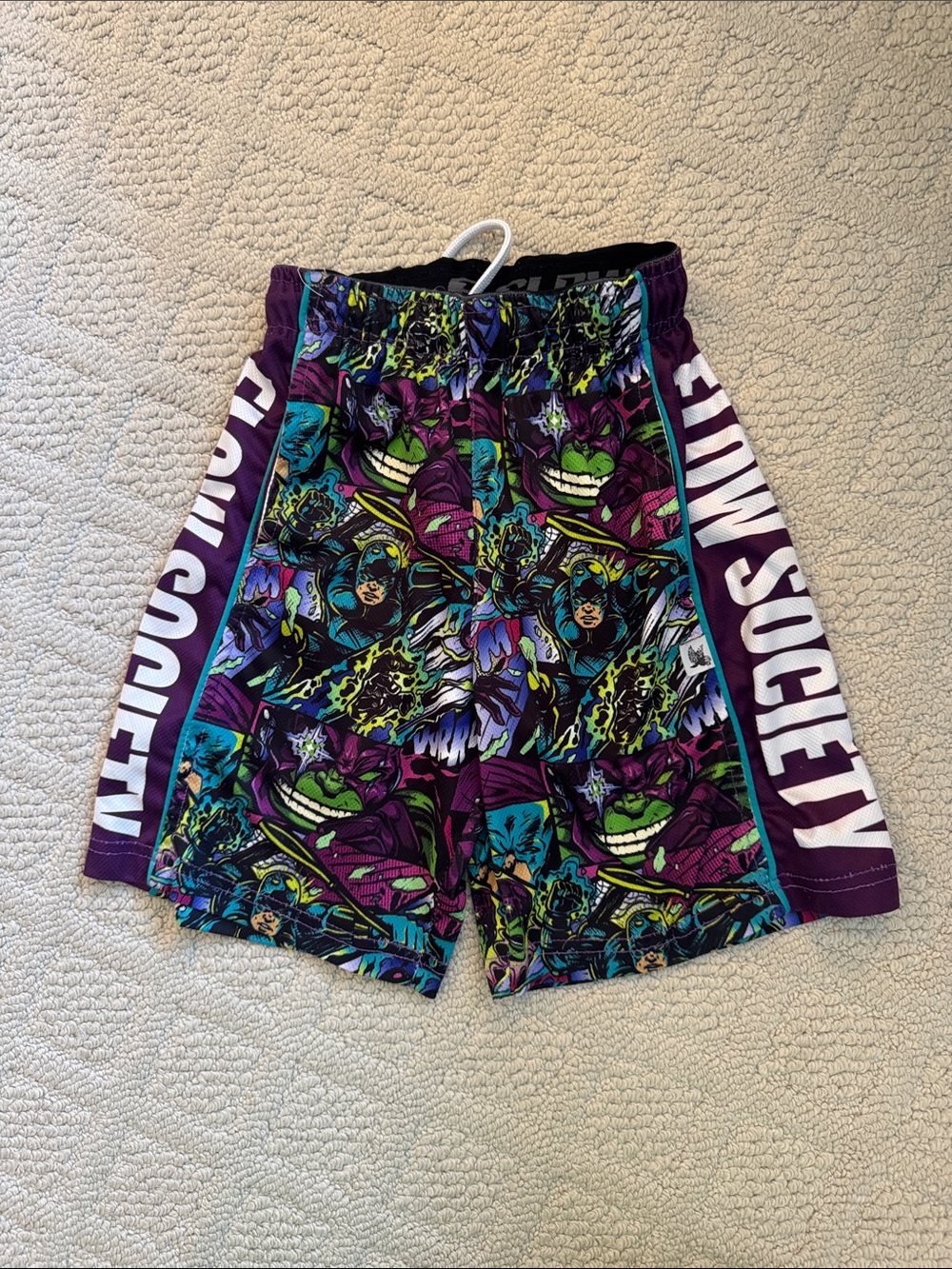 Boys Flow Society Graphic Kids Athletic Shorts